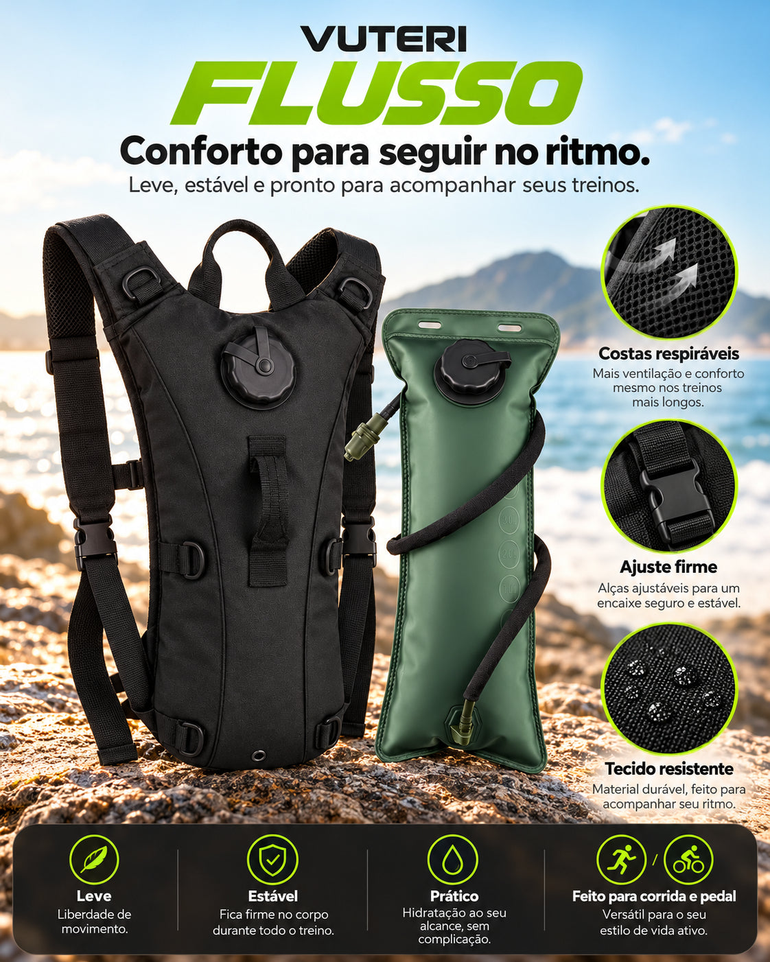 Colete de Hidratação VUTERI FLUSSO 3L